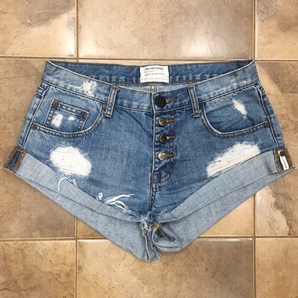 One Teaspoon Pants - One Teaspoon x Free People Bandits Distressed 28